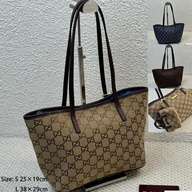 Women Coated Canvas Tote Bag Shoulder Bag Shopping Bag Handbags