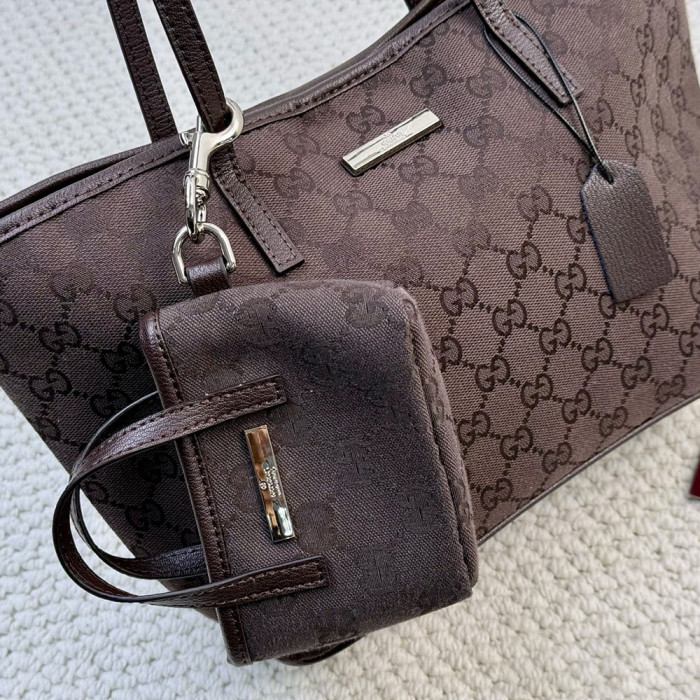 Women Coated Canvas Tote Bag Shoulder Bag Shopping Bag Handbags