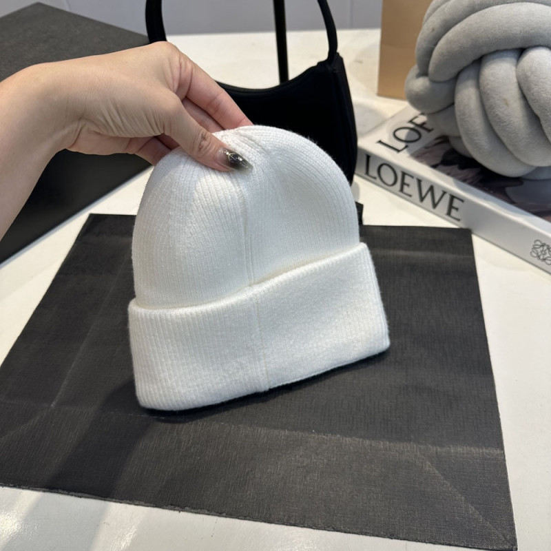 Men Women Beanie Hat Winter Wool Knitted Baggy Pull On Soft Caps