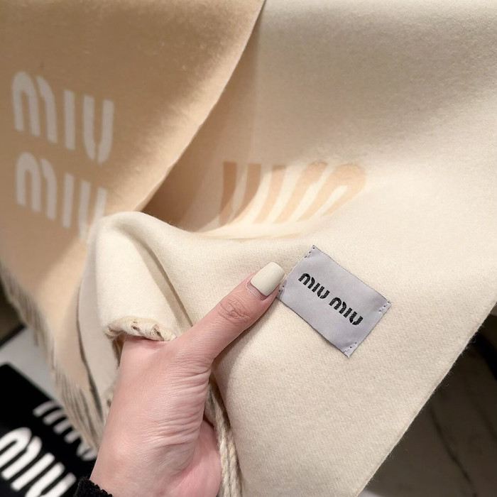 Women Men Logo Scarf Wool Cashmere Scarves Shawl Blanket Wrap Thickened Knitted Scarf