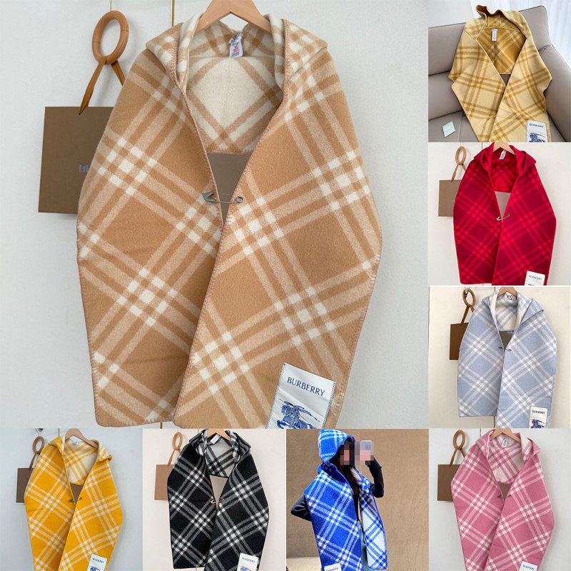 Women Men Logo Scarf Wool Cashmere Scarves Shawl Blanket Wrap Thickened Knitted Scarf