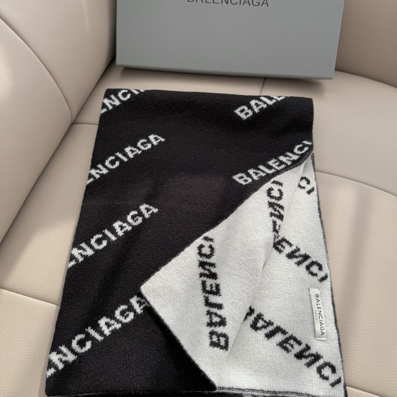 Women Men Logo Scarf Wool Cashmere Scarves Shawl Blanket Wrap Thickened Knitted Scarf