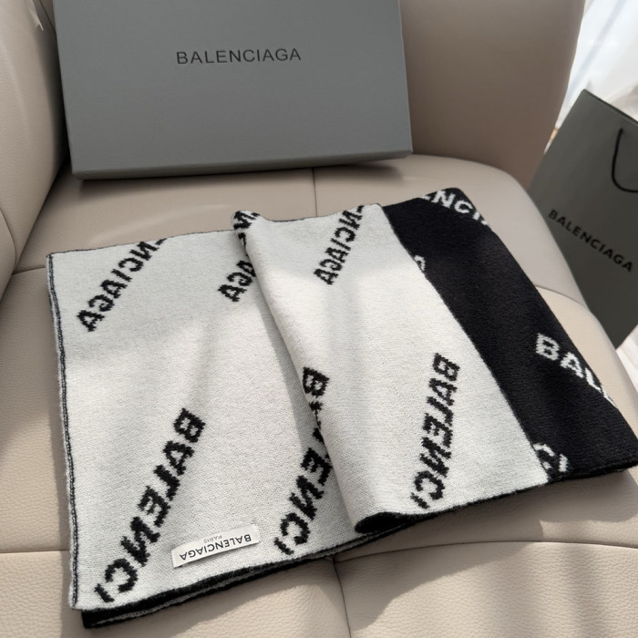 Women Men Logo Scarf Wool Cashmere Scarves Shawl Blanket Wrap Thickened Knitted Scarf