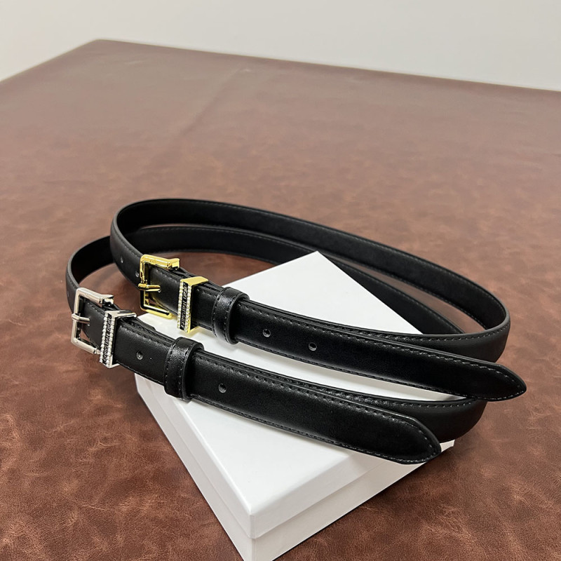 Women Men Belt 2.3 cm Cowhide Leather Buckle Belt Unisex Waistband Waist Strap