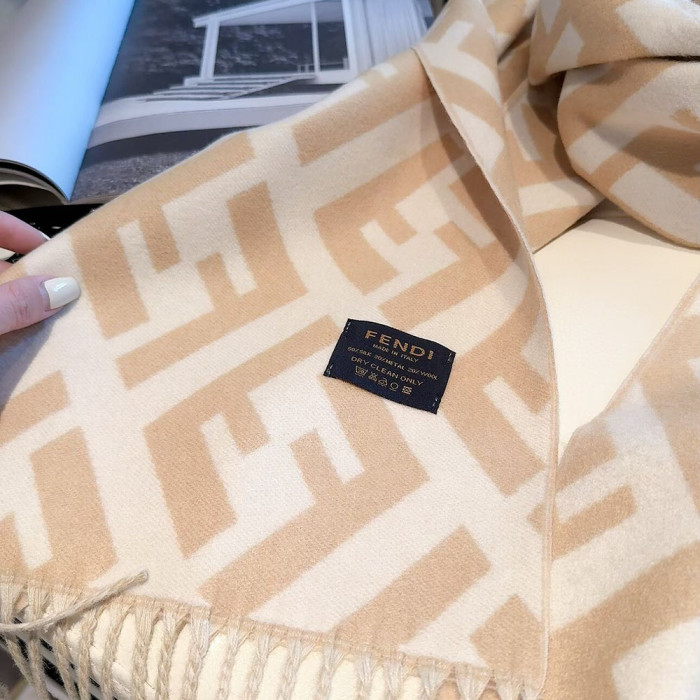 Women Men Logo Scarf Wool Cashmere Scarves Shawl Blanket Wrap Thickened Knitted Scarf