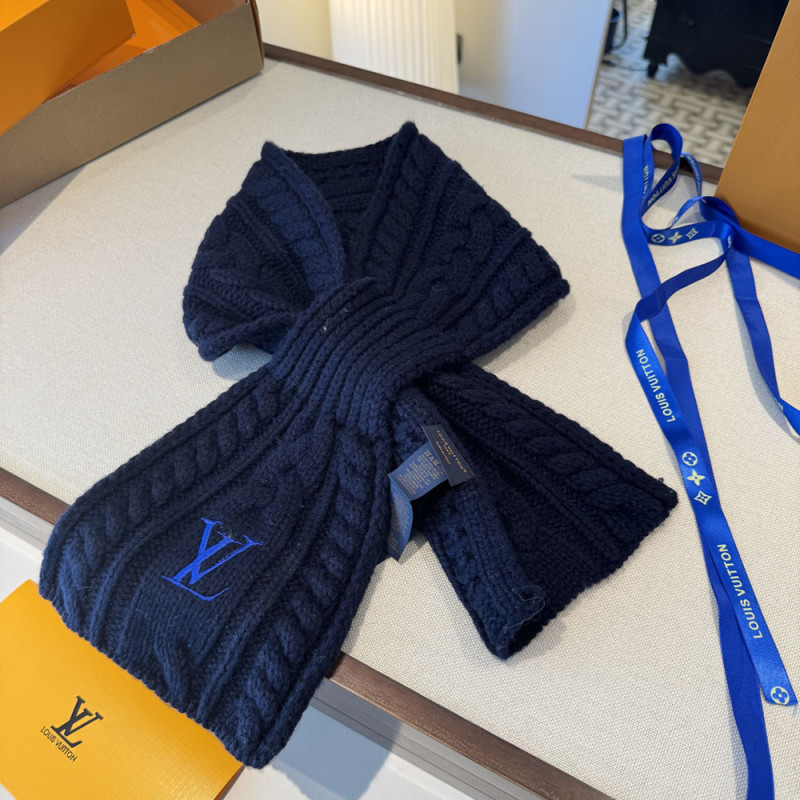 Women Men Logo Scarf Wool Cashmere Scarves Shawl Blanket Wrap Thickened Knitted Scarf