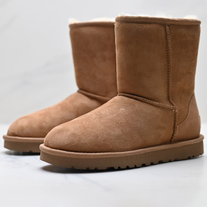 Unisex Winter Boots Shearling Lined Slip Resistant Thermal Snow Booties 35-40