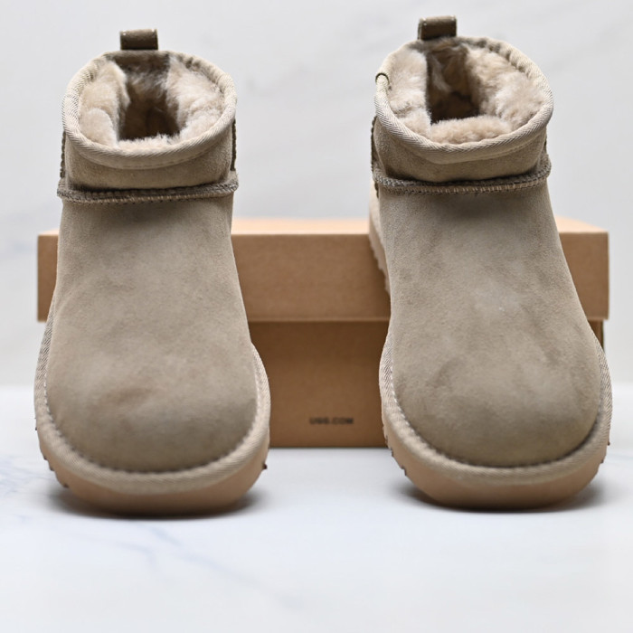 Unisex Winter Boots Shearling Lined Slip Resistant Thermal Snow Booties 35-40