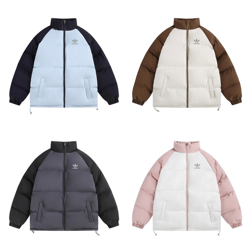 Women Men Down Jacket Hooded Coat Warm Winter Windproof Casual Parkas
