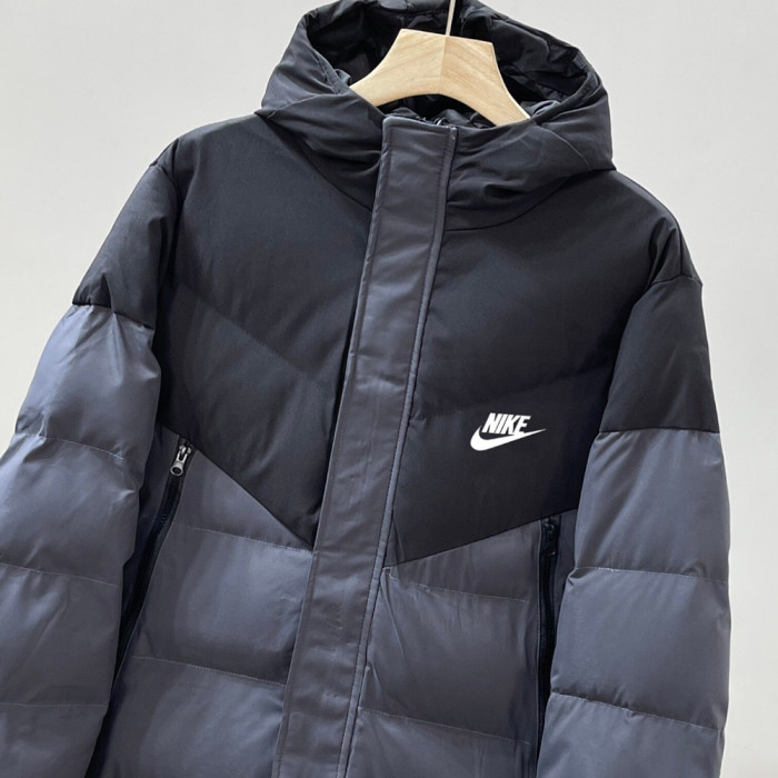 Women Men Down Jacket Hooded Coat Warm Winter Windproof Casual Parkas