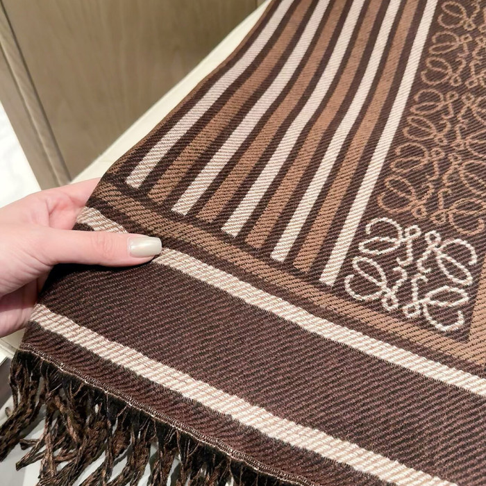 Women Men Logo Scarf Wool Cashmere Scarves Shawl Blanket Wrap Thickened Knitted Scarf