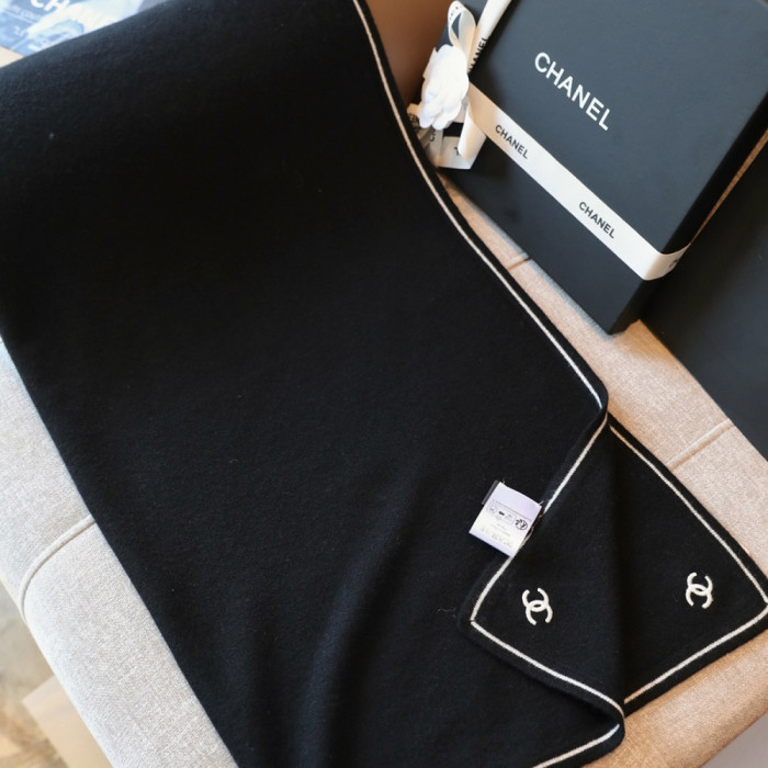 Women Men Logo Scarf Wool Cashmere Scarves Shawl Blanket Wrap Thickened Knitted Scarf
