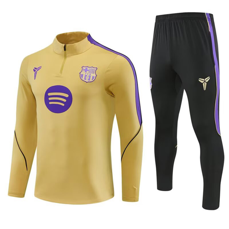 Men Long Sleeve Half Zip Football Jersey Uniform Soccer Training Set Suit Club Team Women Tracksuit