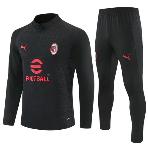 Men Long Sleeve Half Zip Football Jersey Uniform Soccer Training Set Suit Club Team Women Tracksuit