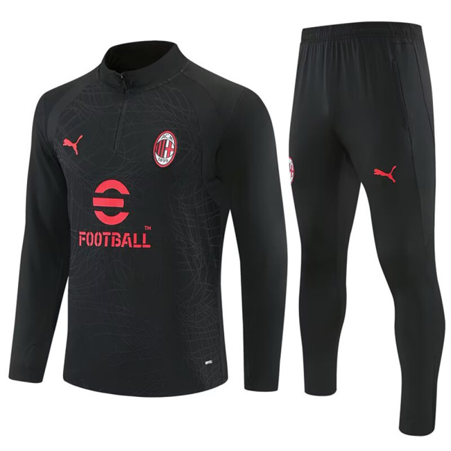 Men Long Sleeve Half Zip Football Jersey Uniform Soccer Training Set Suit Club Team Women Tracksuit