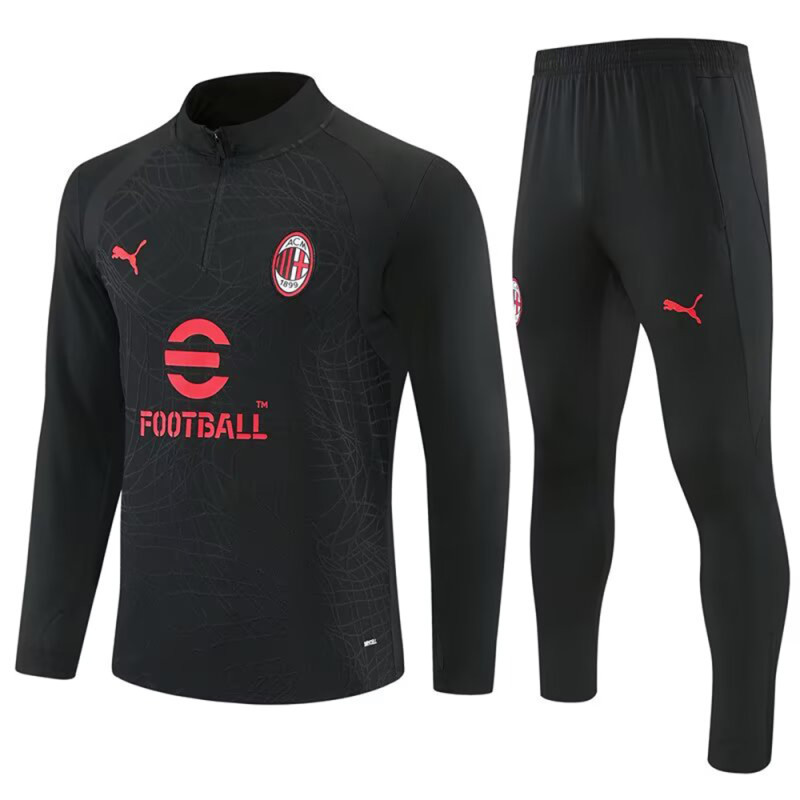 Men Long Sleeve Half Zip Football Jersey Uniform Soccer Training Set Suit Club Team Women Tracksuit