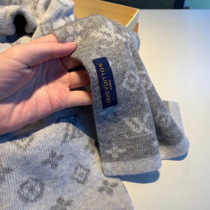 Men Women Logo Scarf Wool Cashmere Scarves Shawl Blanket Wrap Thickened Knitted Scarf