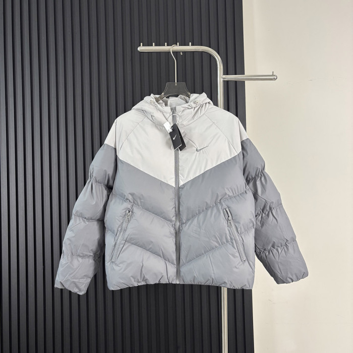 Women Men Down Jacket Hooded Coat Warm Winter Windproof Casual Parkas