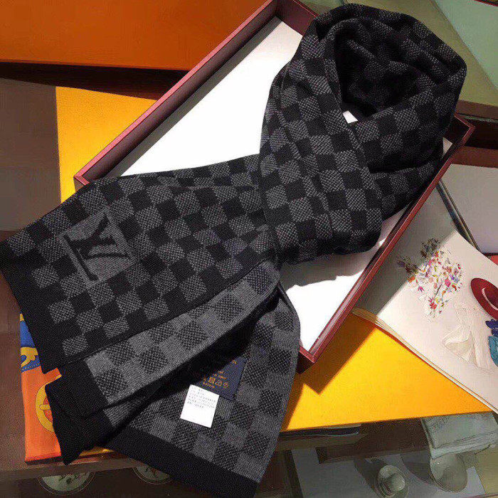 Men Women Logo Scarf Wool Cashmere Scarves Shawl Blanket Wrap Thickened Knitted Scarf