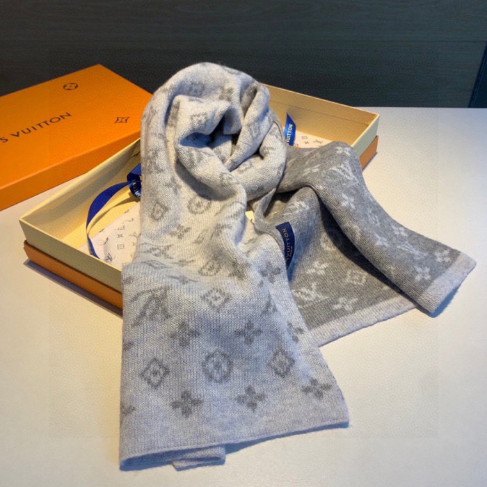Men Women Logo Scarf Wool Cashmere Scarves Shawl Blanket Wrap Thickened Knitted Scarf