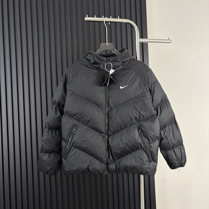 Women Men Down Jacket Hooded Coat Warm Winter Windproof Casual Parkas