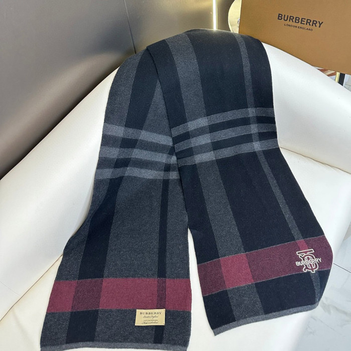 Women Men Logo Scarf Wool Cashmere Scarves Shawl Blanket Wrap Thickened Knitted Scarf