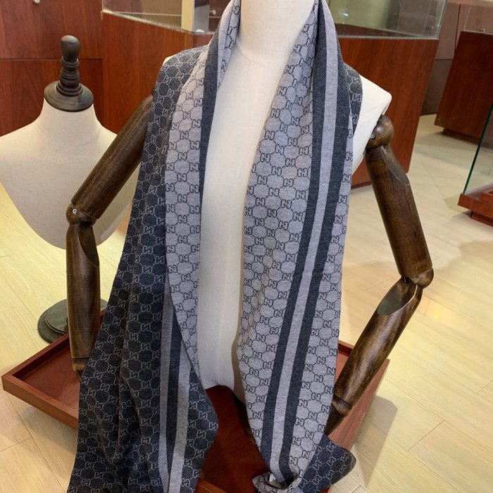 Men Women Logo Scarf Wool Cashmere Scarves Shawl Blanket Wrap Thickened Knitted Scarf