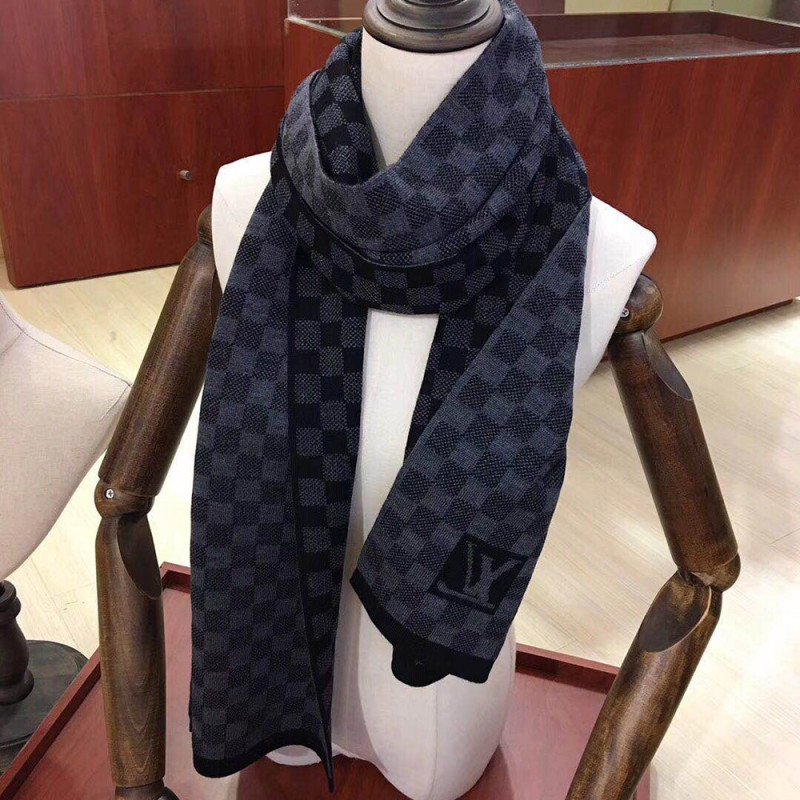 Men Women Logo Scarf Wool Cashmere Scarves Shawl Blanket Wrap Thickened Knitted Scarf