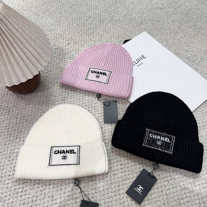 Men Women Beanie Hat Winter Wool Knitted Baggy Pull On Soft Caps