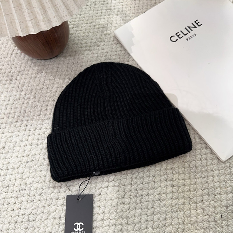 Men Women Beanie Hat Winter Wool Knitted Baggy Pull On Soft Caps