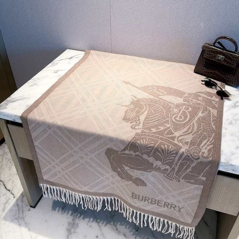 Women Men Logo Scarf Wool Cashmere Scarves Shawl Blanket Wrap Thickened Knitted Scarf