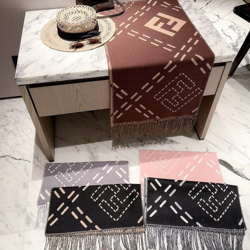 Women Men Logo Scarf Wool Cashmere Scarves Shawl Blanket Wrap Thickened Knitted Scarf