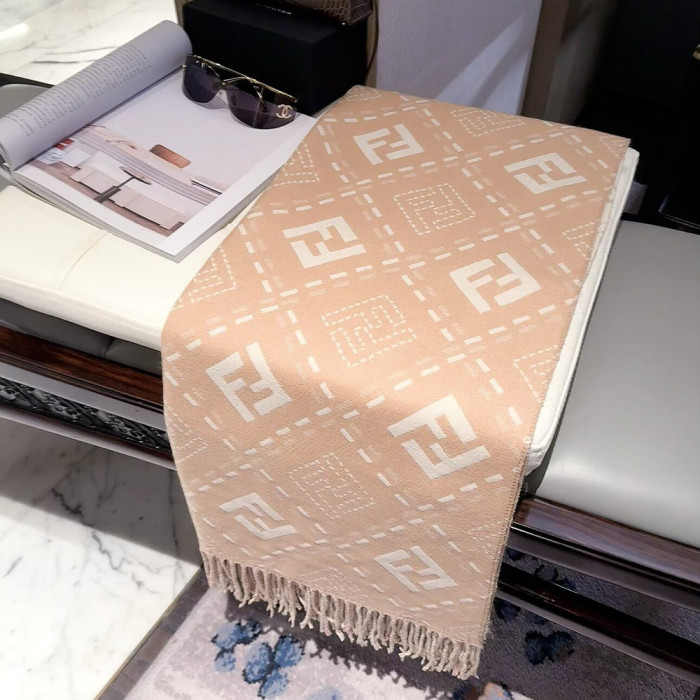 Women Men Logo Scarf Wool Cashmere Scarves Shawl Blanket Wrap Thickened Knitted Scarf