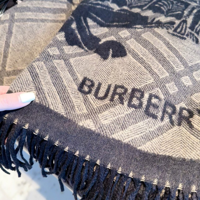 Women Men Logo Scarf Wool Cashmere Scarves Shawl Blanket Wrap Thickened Knitted Scarf