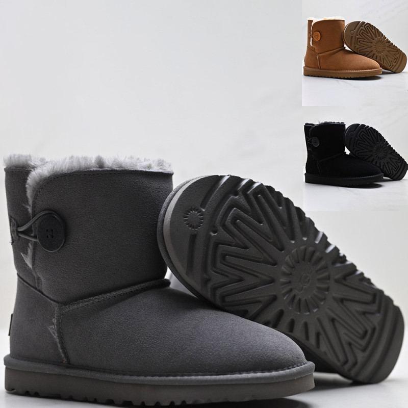 Unisex Winter Boots Shearling Lined Slip Resistant Thermal Snow Booties 36-41