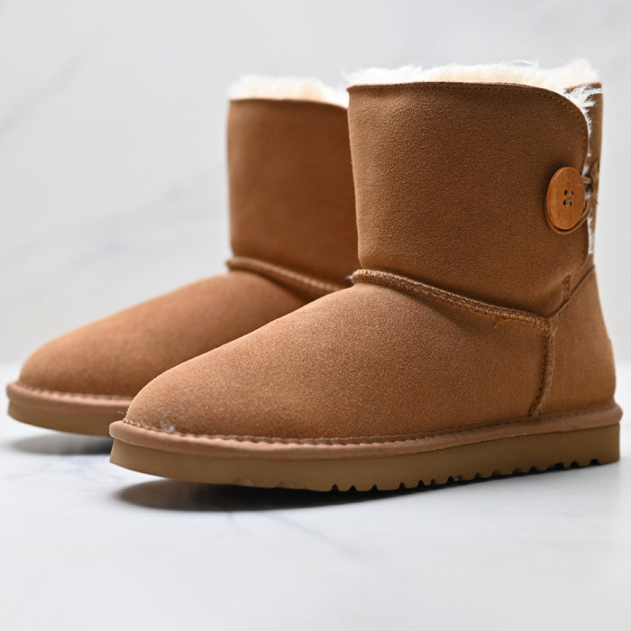 Unisex Winter Boots Shearling Lined Slip Resistant Thermal Snow Booties 36-41