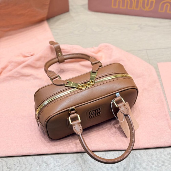 Women Leather Bowling Bag Boston Bag Pillow Bag Shopper Shopping Bag Top Handle Handbags