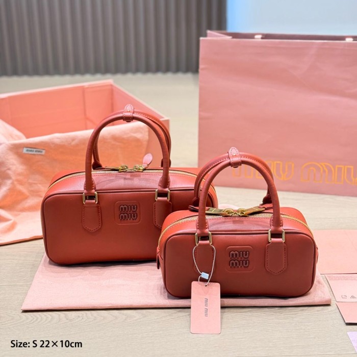 Women Leather Bowling Bag Boston Bag Pillow Bag Shopper Shopping Bag Top Handle Handbags