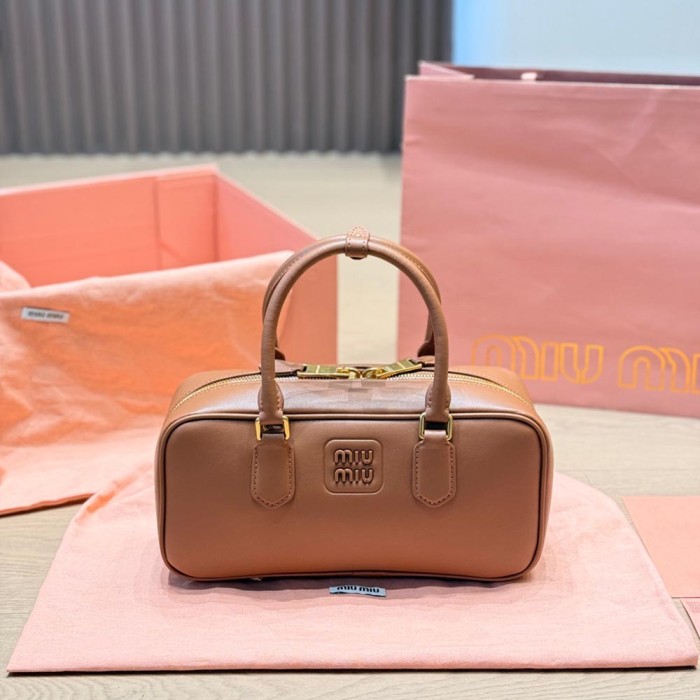 Women Leather Bowling Bag Boston Bag Pillow Bag Shopper Shopping Bag Top Handle Handbags