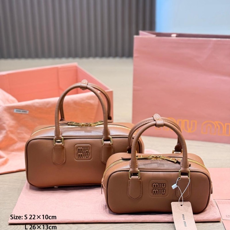 Women Leather Bowling Bag Boston Bag Pillow Bag Shopper Shopping Bag Top Handle Handbags