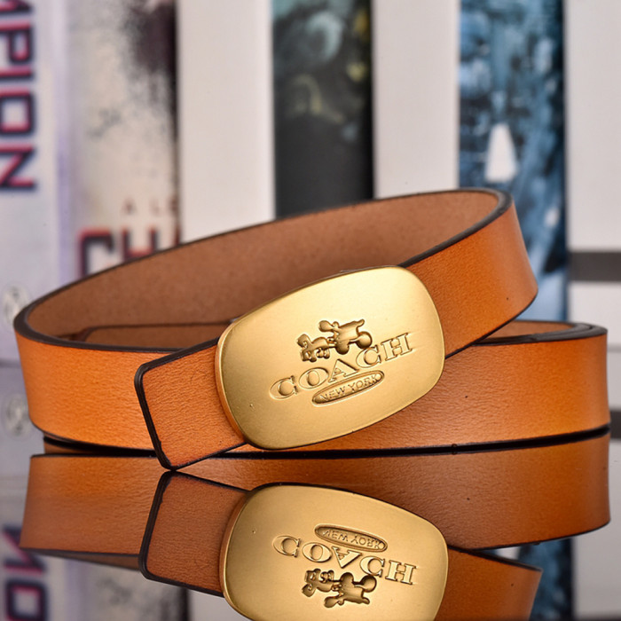 Women Men Belt 2.5 cm Cowhide Leather Buckle Belt Unisex Waistband Waist Strap