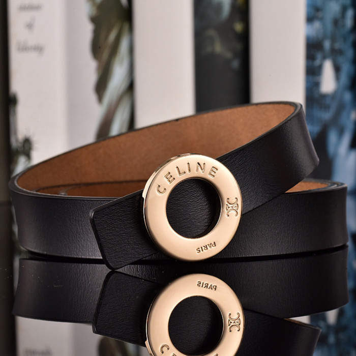 Women Men Belt 2.5 cm Cowhide Leather Buckle Belt Unisex Waistband Waist Strap
