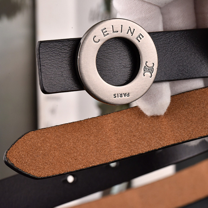 Women Men Belt 2.5 cm Cowhide Leather Buckle Belt Unisex Waistband Waist Strap