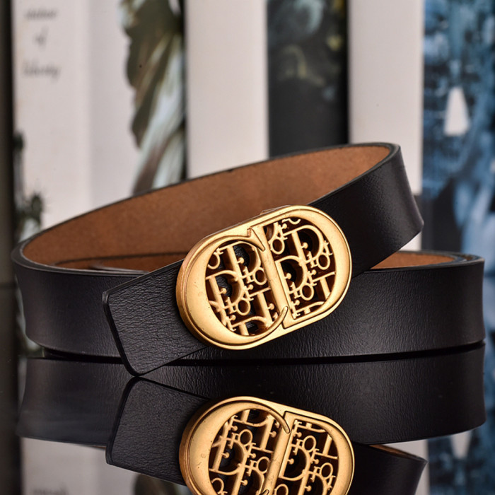 Women Men Belt 2.5 cm Cowhide Leather Buckle Belt Unisex Waistband Waist Strap