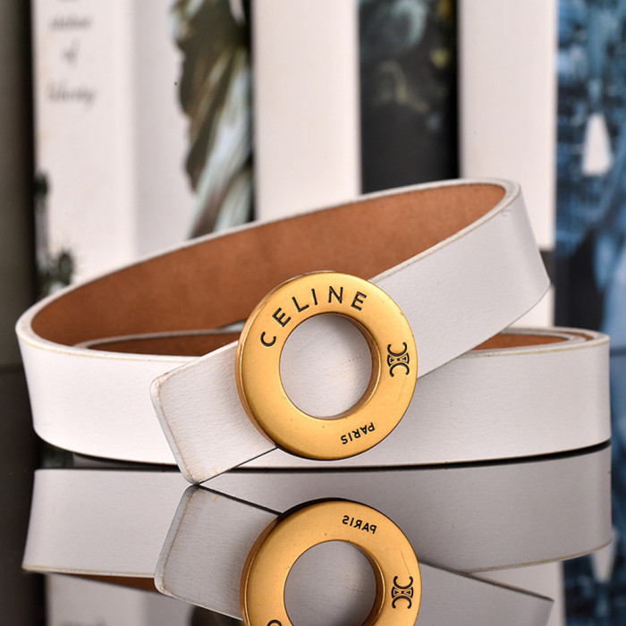 Women Men Belt 2.5 cm Cowhide Leather Buckle Belt Unisex Waistband Waist Strap
