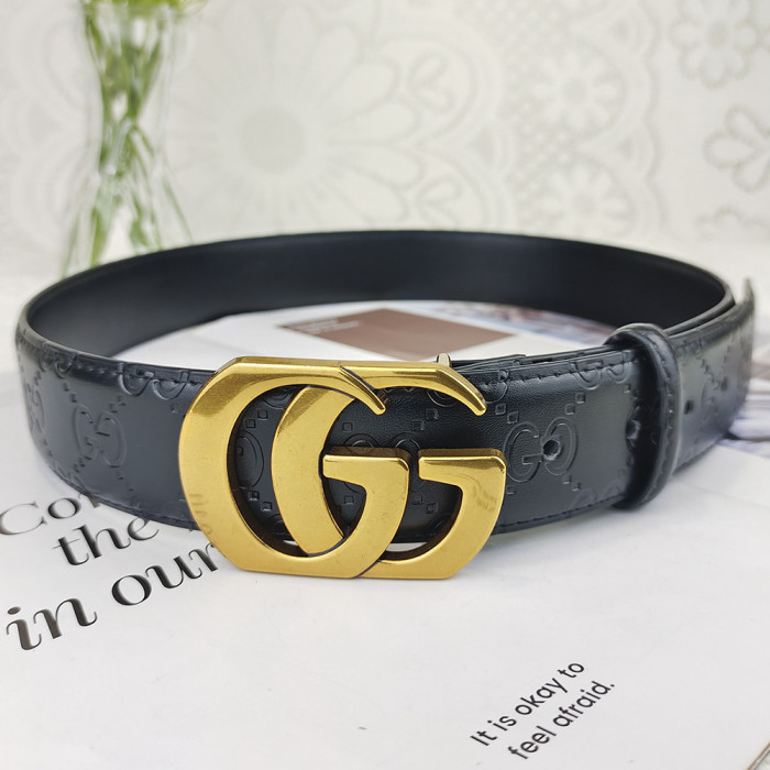 Women Men Belt 3.8cm Cowhide Leather Buckle Belt Unisex Waistband Waist Strap