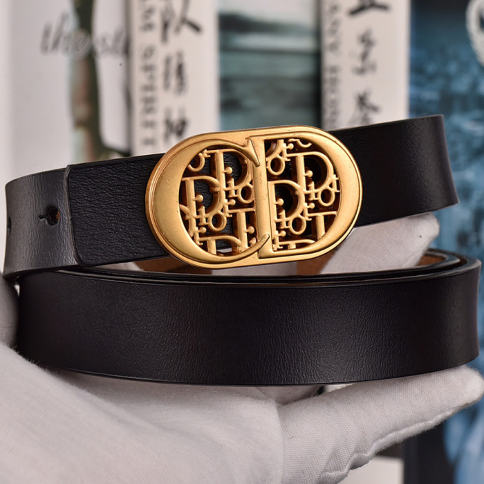 Women Men Belt 2.5 cm Cowhide Leather Buckle Belt Unisex Waistband Waist Strap
