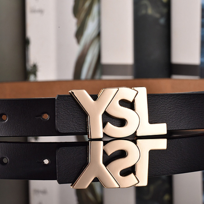 Women Men Belt 2.5 cm Cowhide Leather Buckle Belt Unisex Waistband Waist Strap