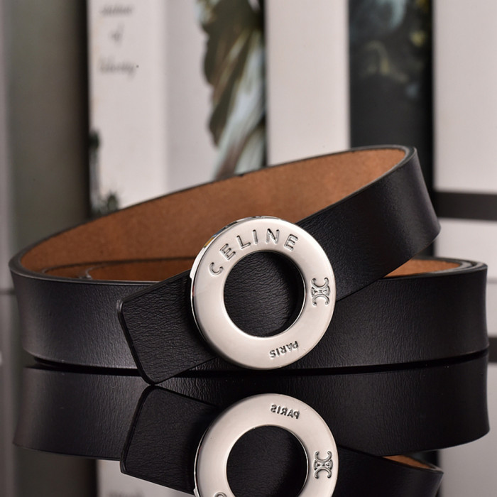 Women Men Belt 2.5 cm Cowhide Leather Buckle Belt Unisex Waistband Waist Strap