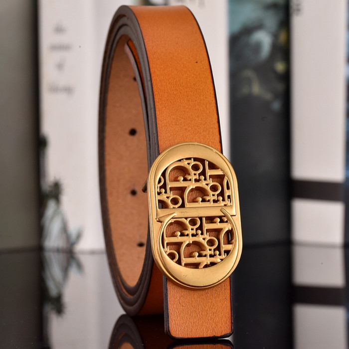 Women Men Belt 2.5 cm Cowhide Leather Buckle Belt Unisex Waistband Waist Strap